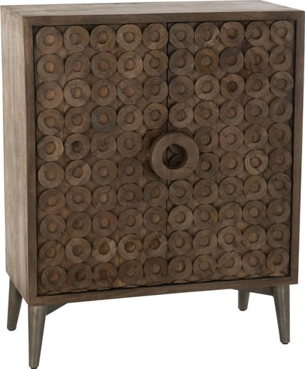 J-Line kast 2 Deuren - hout - bruin