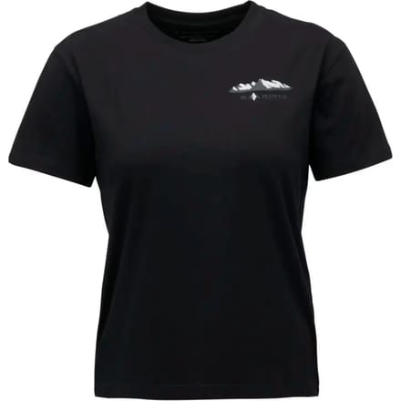 Dames-T-shirt Black Diamond Mountainscape
