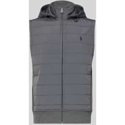 Regular Fit gewatteerd vest van katoenmix