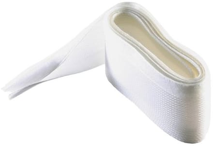 Polyester kabelsleeve | klittenband sluiting | 32 mm | wit | 2 meter