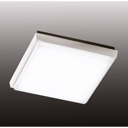 Fabas Luce LED buiten plafondlamp Desdy, 24x24 cm, wit