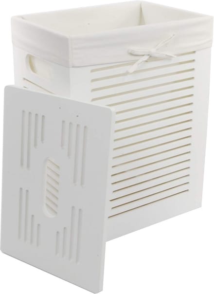 Wasmand - Linnenmand - Kleding Opbergen - Afneembare Overtrek - 35x25x46 cm - Wit