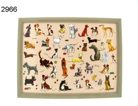 Lesser & Pavey Schootkussen honden - 39,5 x 29,5 cm - stevig blad