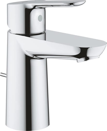 GROHE BauEdge Wastafelkraan - met EcoJoy® - met trekwaste - chroom