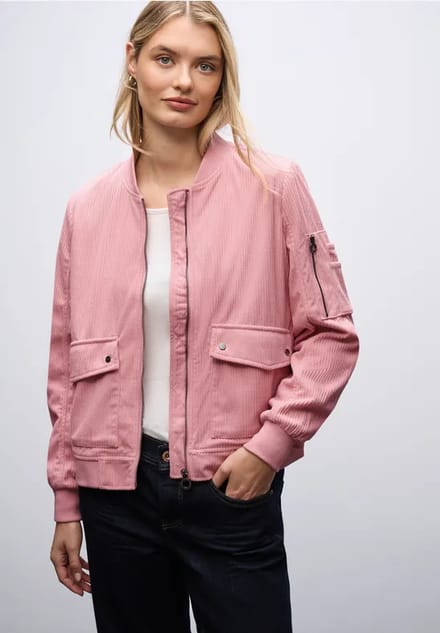 Zachte corduroy blouson