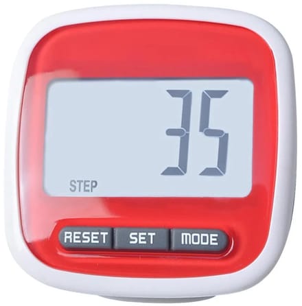 Stappenteller - Wandel tracker - Activiteit monitoren - 3D sensor technologie - Tot 99999 stappen - Rood