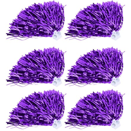 Accessoires de danse de fête de sport de pompons de pom-pom girl à la mode (violet) purple