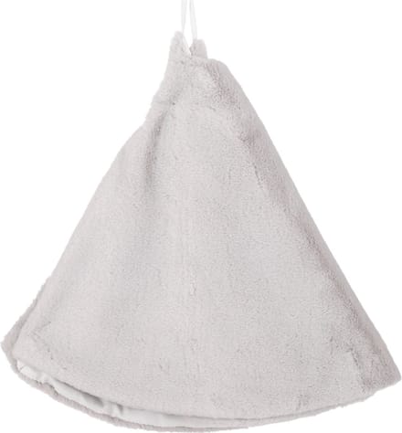 Grijze Fleece Kerstboomrok - 90 cm