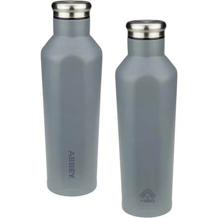 Abbey Drinkfles Dubbelwandig - Godafoss - 0.48 L - Grijs/Zilver - 0,48 L