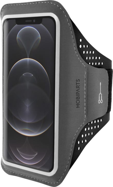 Hardloop Sportarmband geschikt voor Apple iPhone 12 Pro Max - Zwart - Mobiparts