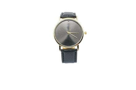 Hidzo Horloge Relogios Ø 37 mm - Zwart - In horlogedoosje