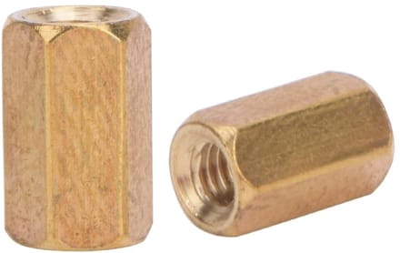 Dailygoods - M3 Hex Coupling Moer Messing voor Elektronica (200 pcs)