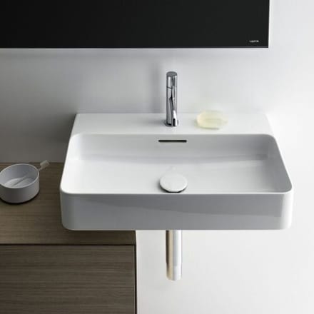 LAUFEN Val washbasin, submountable 55 x 42 cm with 1 tap hole, with overflow H8102824001041