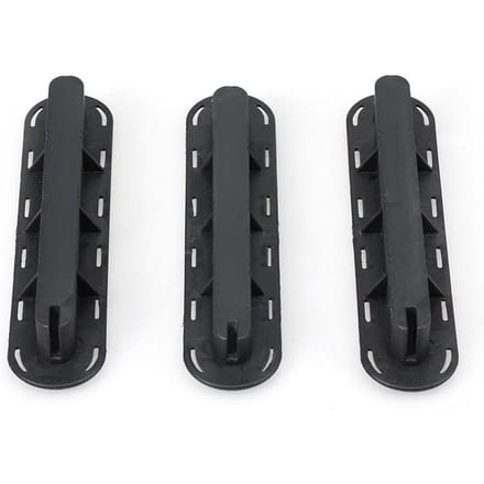 3-pack Future Tri Fins Box-pluggen Fin Base SUP-schroef Surfvinnen Pluggen Set Extra Fin Key Fin-schroeven zwart