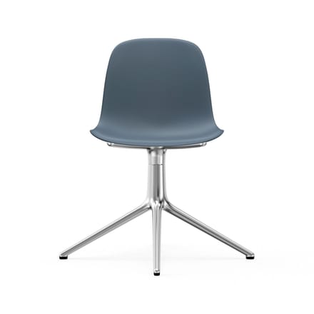 Normann Copenhagen - Form Draaistoel - blauw - aluminium