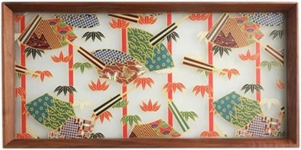 Houten Dienblad - Serveerplateau - Eten Serveren - Combinatie Hout Glas - Groot Klein - Natuurlijk