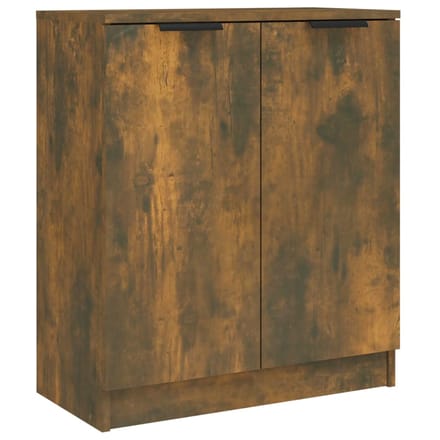 vidaXL - Dressoirs - 2 - st - 60x30x70 - cm - bewerkt - hout - gerookt - eikenkleurig