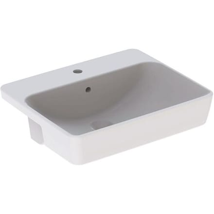 Geberit VariForm semi-recessed washbasin, square 500.681.01.1