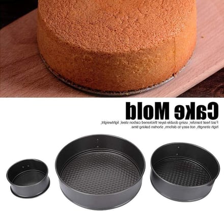Pannenkoekenpan Grillpan - Springvorm Bakvorm - Ontbijt Bakken - Verwijderbare Bodem - 18CM - Zwart Grijs