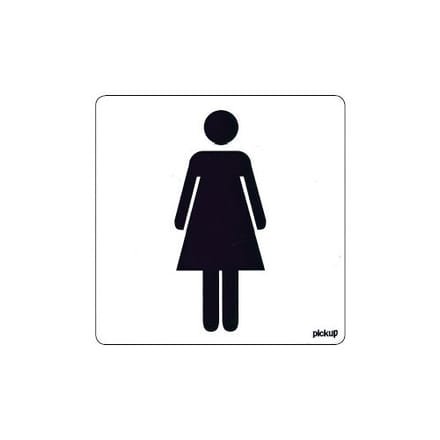 Pickup Pictogram Dames - 10 x 10 cm