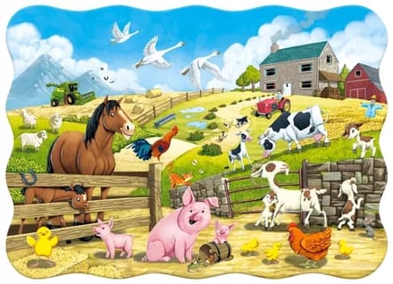 30-delige Boerderij Dieren Puzzel voor Kinderen 4+