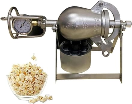 Popcorn Machine - Snack Maker - Feestjes Thuis - Traditionele Stijl - 330ml - Zilver