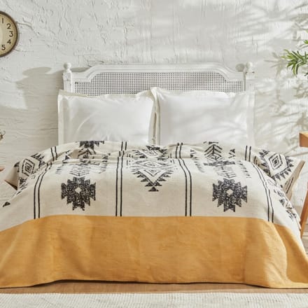 Beddengoedset Mosterd Tweepersoonsbed 100% Katoen