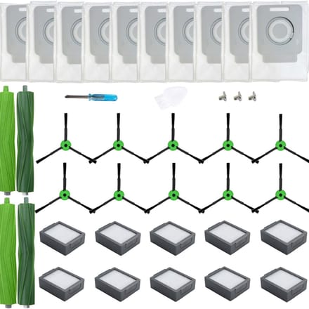 Complete vervangingsonderdelenset compatibel met iRobot Roomba I & J serie modellen