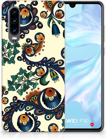 Siliconen Hoesje Huawei P30 Barok Flower