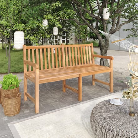 vidaXL - Tuinbank - 150 - cm - massief - teakhout