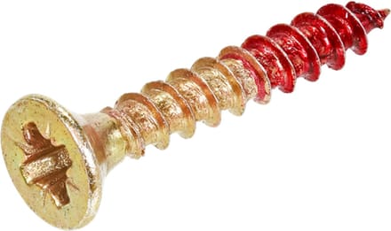 Rotadrill - Unischroef - Pozidrive 2 - 2,5 x 12mm - Voldraad - Geel Verzinkt (200 stuks)