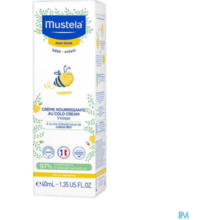 Mustela Nourishing Cream With Cold Cream For Face - 40 ml