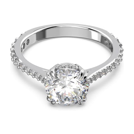 Swarovski Constella Dames Ring Metaal - Zilverkleurig - 16.00 mm / maat 50