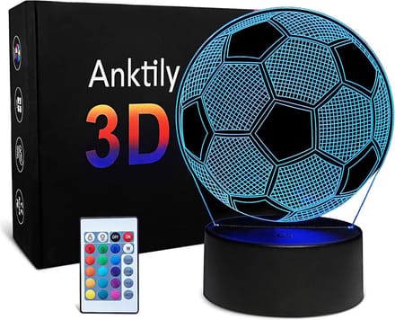 DiverseGoods Voetbal Nachtlampje - 3D Optische Illusie Lamp
