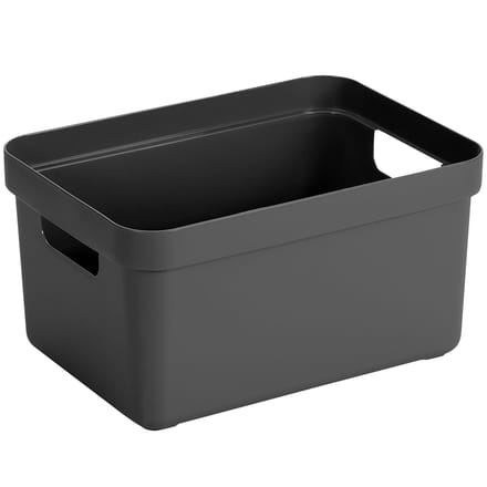 Sunware - Sigma home opbergbox 5L antraciet - 25,2 x 17,5 x 12,2 cm