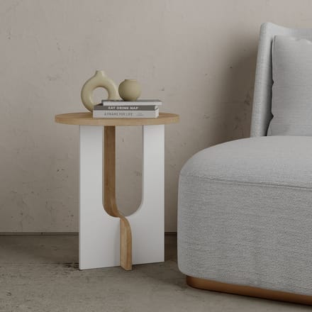 Asir - Zijtafel - Witte eik - 40 x 47 x 40