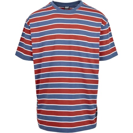 Urban Classics Heren Tshirt -S- Yarn Dyed Oversized Board Stripe Multicolours