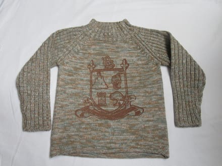 petit bateau , jongens ,  trui , gebreid , camel /kaki , 4 jaar 102