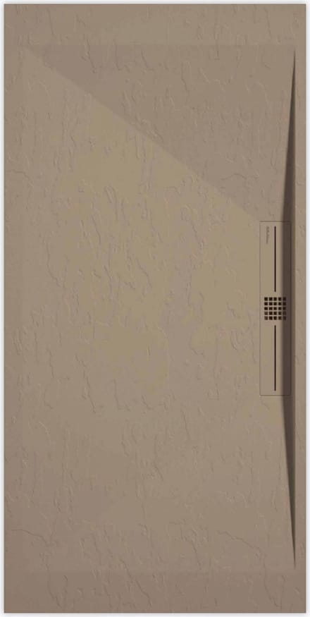 Sanifun douchebak Stone Side Moka Slate 1000 x 700 P