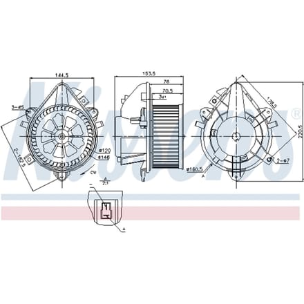 Interieurventilatie NISSENS 87124