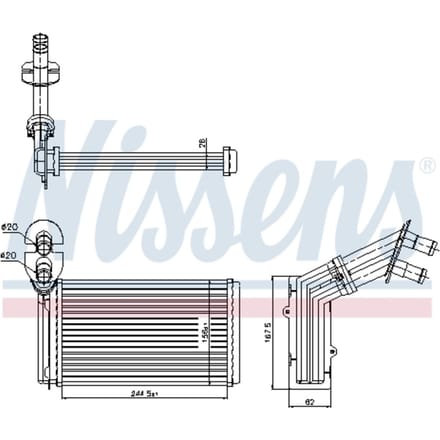 Warmtewisselaar, interieur verwarming NISSENS 73973