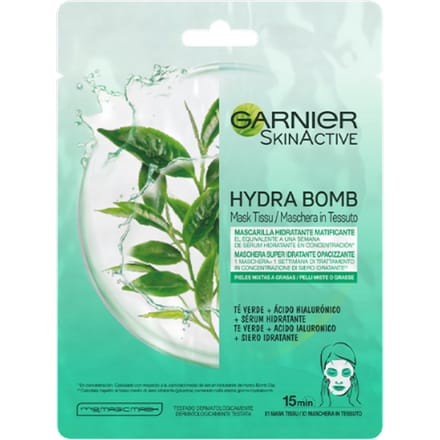 Skinactive Hydrabomb Gezichtsmasker Hydraterend Matterend Gemengd-vet Huid 28 gr