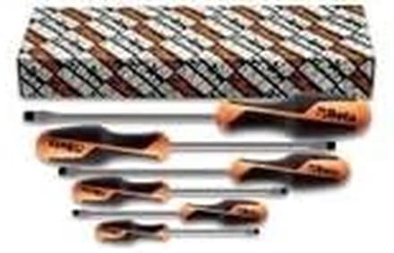 Set van 6 Schroevendraaiers voor Platte Kop - Robuust Handgereedschap
