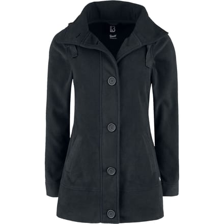 Brandit Tussenseizoensjas - Square Fleece - S tot 4XL - voor Vrouwen - zwart