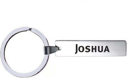 Sleutelhanger Met Naam - Joshua - RVS