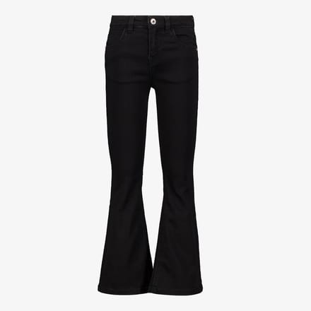 Twoday meisjes flared jeans medium zwart - Maat 98