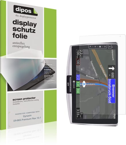 dipos – 2x Matte Beschermfolie geschikt voor Dynavin D9-B6S Premium Flex 10.1 | Krasbestendige & antireflecterende Screenprotector Ultra-Thin