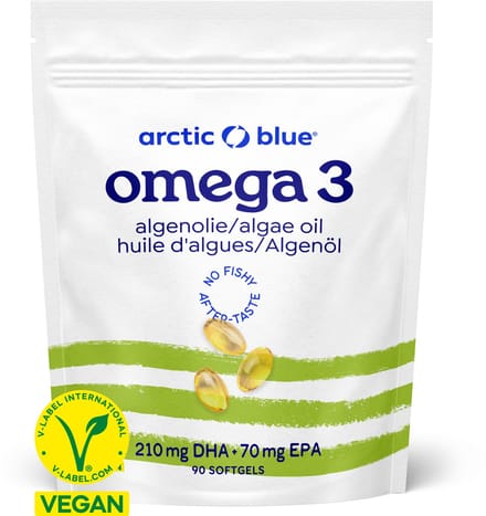 Arctic Blue - Omega 3 Algenolie - DHA & EPA - Vegan - 90 capsules