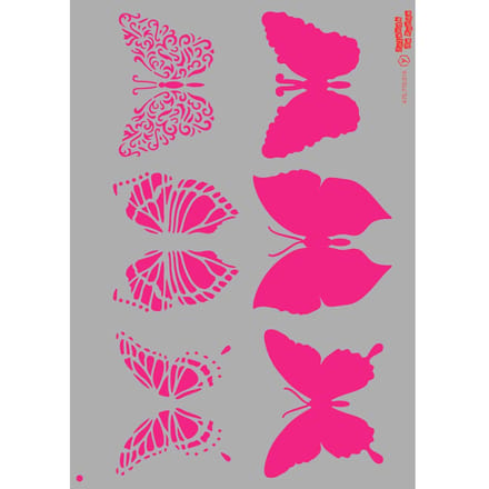 Stencil "Vlindermotieven", A4
