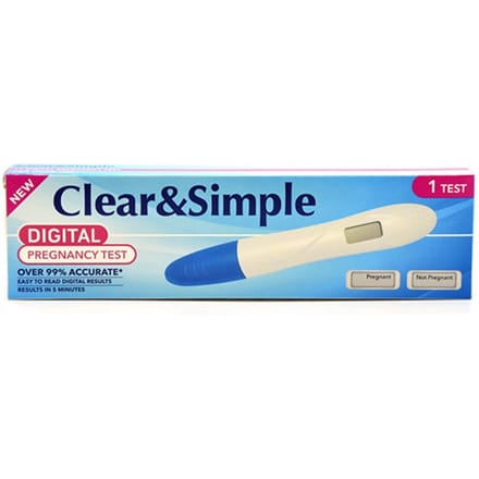 Clear & Simple Clear &amp; Simple Digitale Zwangerschapstest 1 st